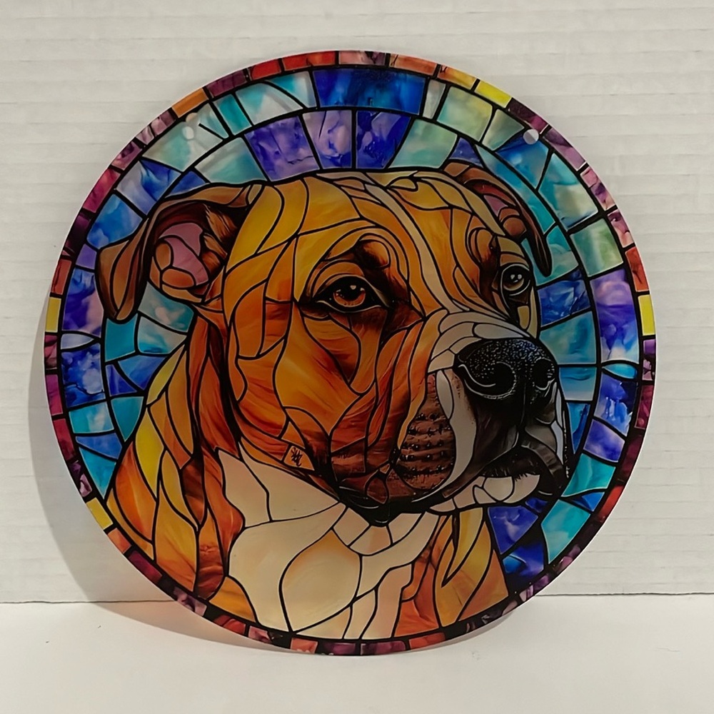 Suncatcher Acrylic Dog Decorative Home Decor Gift 7.5”
